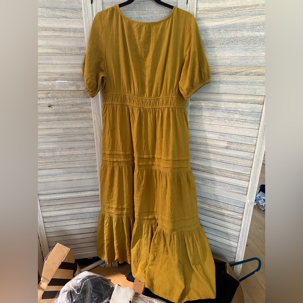 Lucky Brand Tiered Button down Maxi dress - Picture 3 of 4